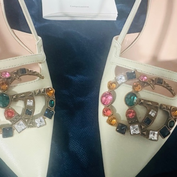 Gucci Jeweled Bamboo Heel Pumps (Size 39) US 8.5 ONLY WORN A FEW TIMES!! - Picture 5 of 14